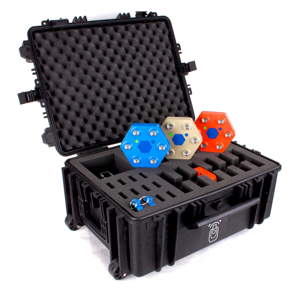 LightReact 12Pack of multi-color LED target impact indication systems