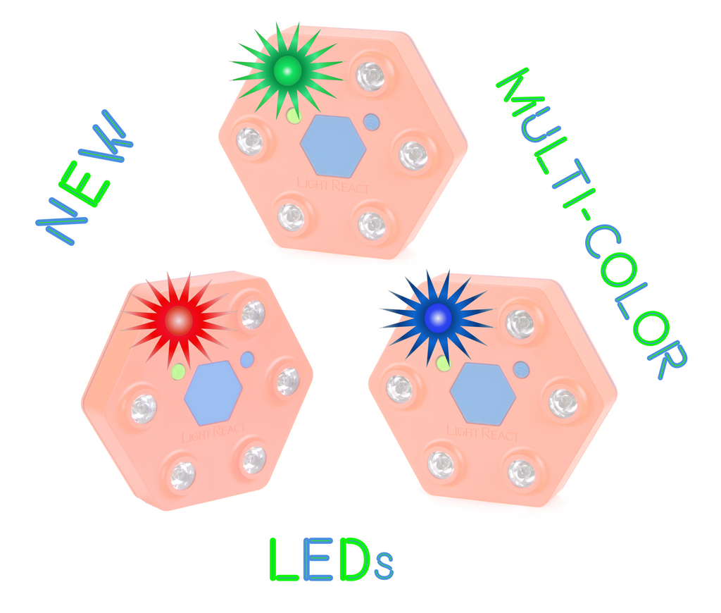 Multi-color LED LightReact 6Pack target Impact Indication systems for long range target shooting.